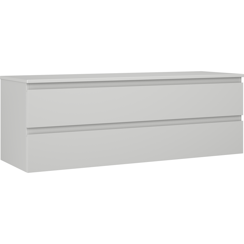 Mexen Orio badkamerkast onder de wastafel 140 cm met blad, 2 lades, grijs mat - 91A10-14047-2-BFFC62