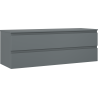 Mexen Orio szafka łazienkowa podumywalkowa 140 cm z blatem, 2 szuflady, grafit mat - 91A10-14047-2-BFFC66