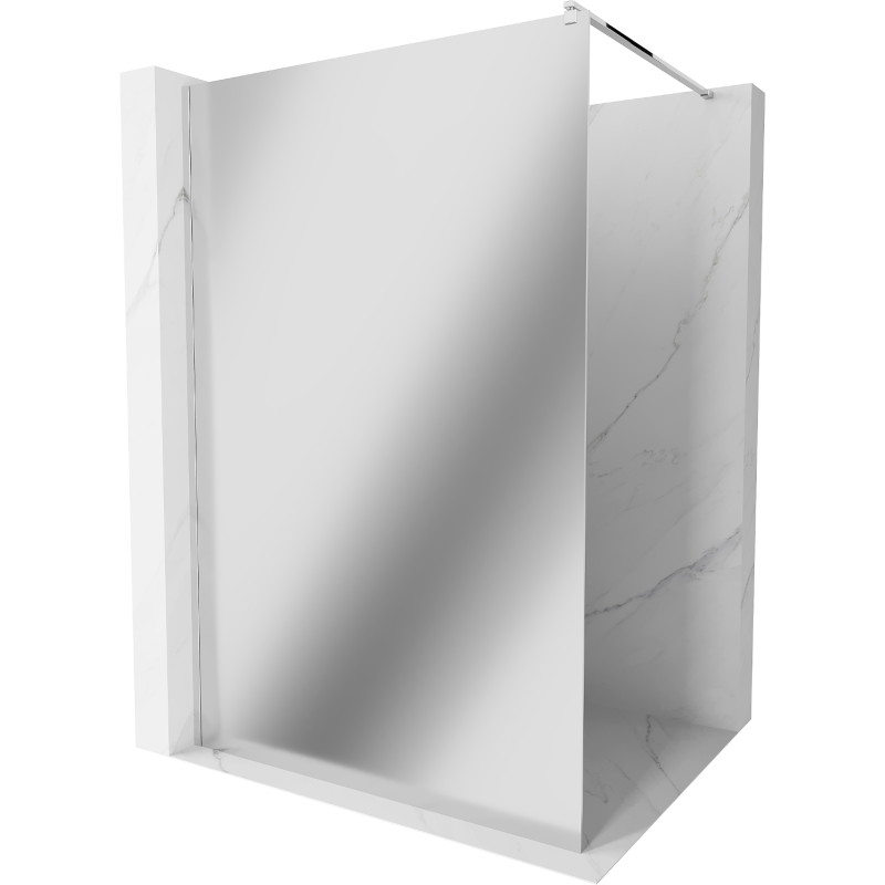 Mexen Kioto Walk-in Shower Wall 90 x 200 cm, Mirror 8 mm, Chrome - 800-090-101-01-50