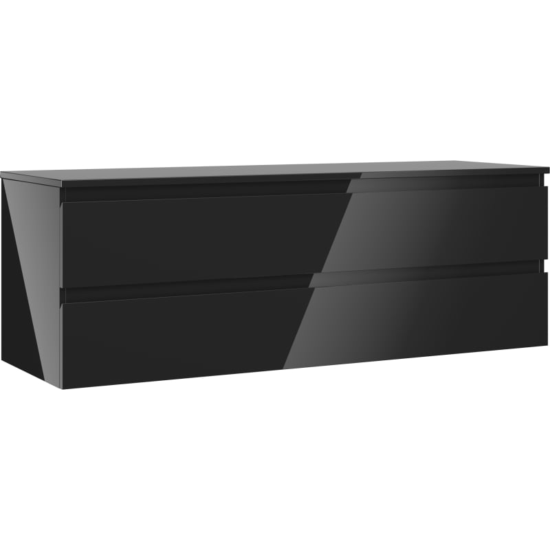 Mexen Orio vannitoakapp kraanikausi alla 140 cm, lauaga, 2 sahtlit, must läige - 91A10-14047-2-BFFC70