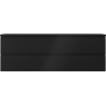 Mexen Orio bathroom cabinet under sink 140 cm with countertop, 2 drawers, black matt - 91A10-14047-2-BFFC71