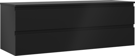 Mexen Orio mobile da bagno sotto lavabo 140 cm con piano, 2 cassetti, nero opaco - 91A10-14047-2-BFFC71