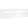 Mexen Orio badrumsskåp under tvättställ 160 cm med bänkskiva, 2 lådor, vit glans - 91A10-16047-2-BFFC00
