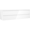 Mexen Orio szafka łazienkowa podumywalkowa 160 cm z blatem, 2 szuflady, biała połysk - 91A10-16047-2-BFFC00