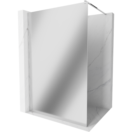 Mexen Kioto Walk-in Shower Screen 100 x 200 cm, Mirror 8 mm, Chrome - 800-100-101-01-50