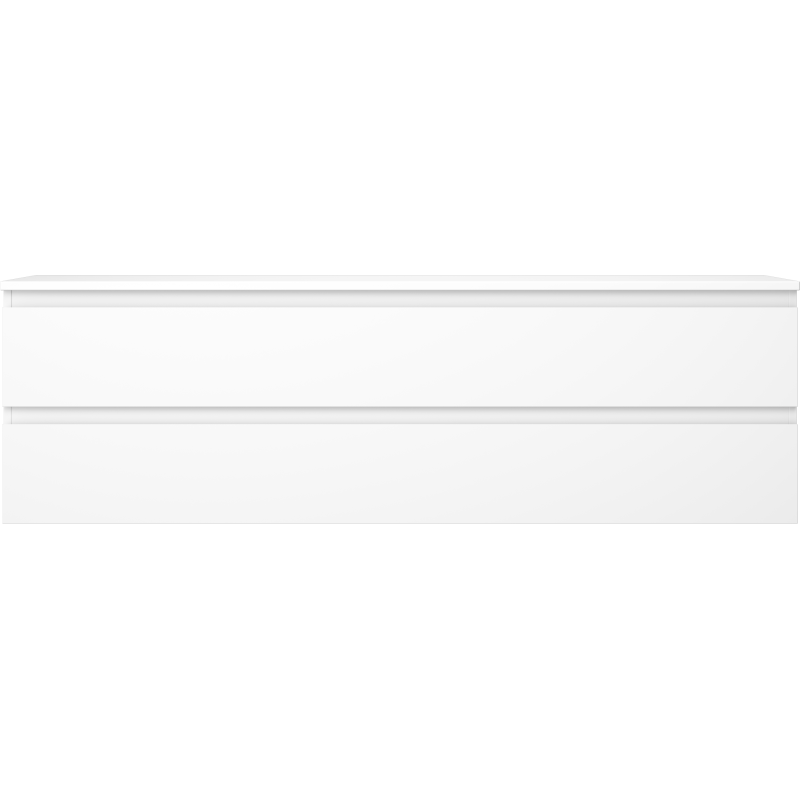 Mexen Orio badrumsskåp under tvättställ 160 cm med bänkskiva, 2 lådor, vit matt - 91A10-16047-2-BFFC01