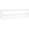 Mexen Orio Badezimmer-Unterschrank 160 cm mit Arbeitsplatte, 2 Schubladen, weiß matt - 91A10-16047-2-BFFC01
