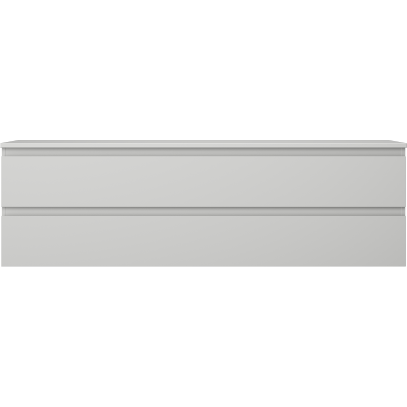 Mexen Orio mueble de baño bajo lavabo 160 cm con encimera, 2 cajones, gris mate - 91A10-16047-2-BFFC62