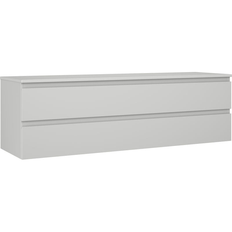 Mexen Orio meuble de salle de bain sous lavabo 160 cm avec plateau, 2 tiroirs, gris mat - 91A10-16047-2-BFFC62