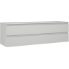 Mexen Orio Badezimmerunterschrank 160 cm mit Arbeitsplatte, 2 Schubladen, graumatt - 91A10-16047-2-BFFC62