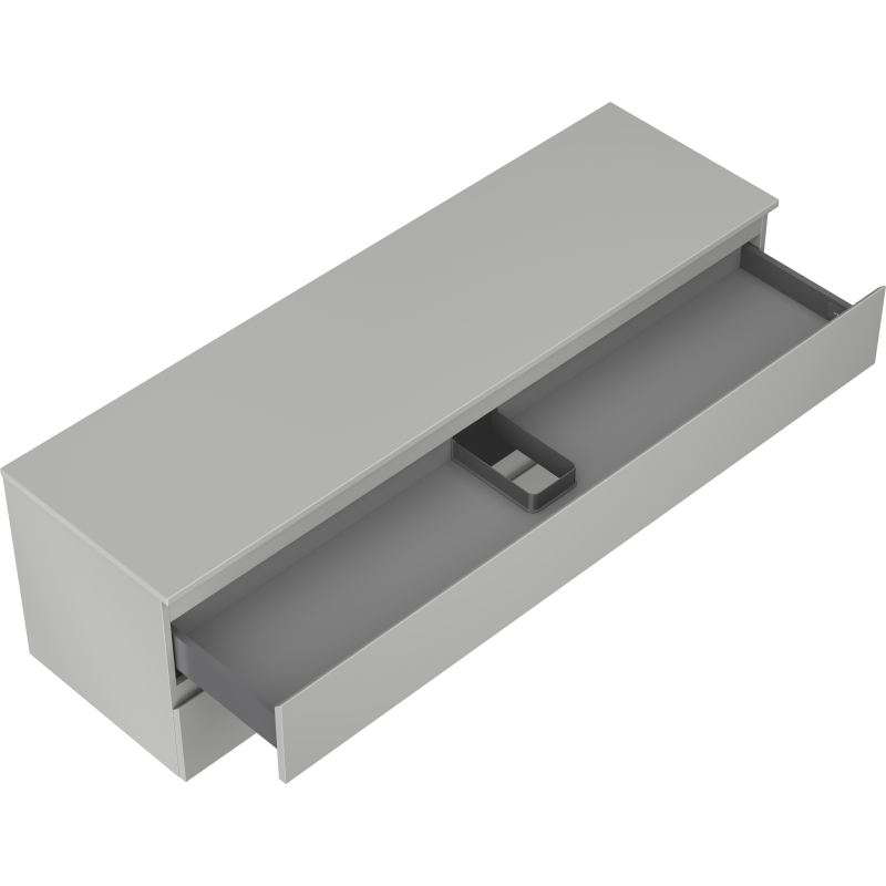 Mexen Orio 160 cm allaskaappi, jossa pöytälevy, 2 laatikkoa, harmaa matta - 91A10-16047-2-BFFC62