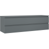 Mexen Orio Badezimmerschrank 160 cm mit Waschtisch, 2 Schubladen, graphit matt - 91A10-16047-2-BFFC66
