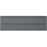 Mexen Orio placard de salle de bain sous lavabo 160 cm avec plateau, 2 tiroirs, graphite mat - 91A10-16047-2-BFFC66