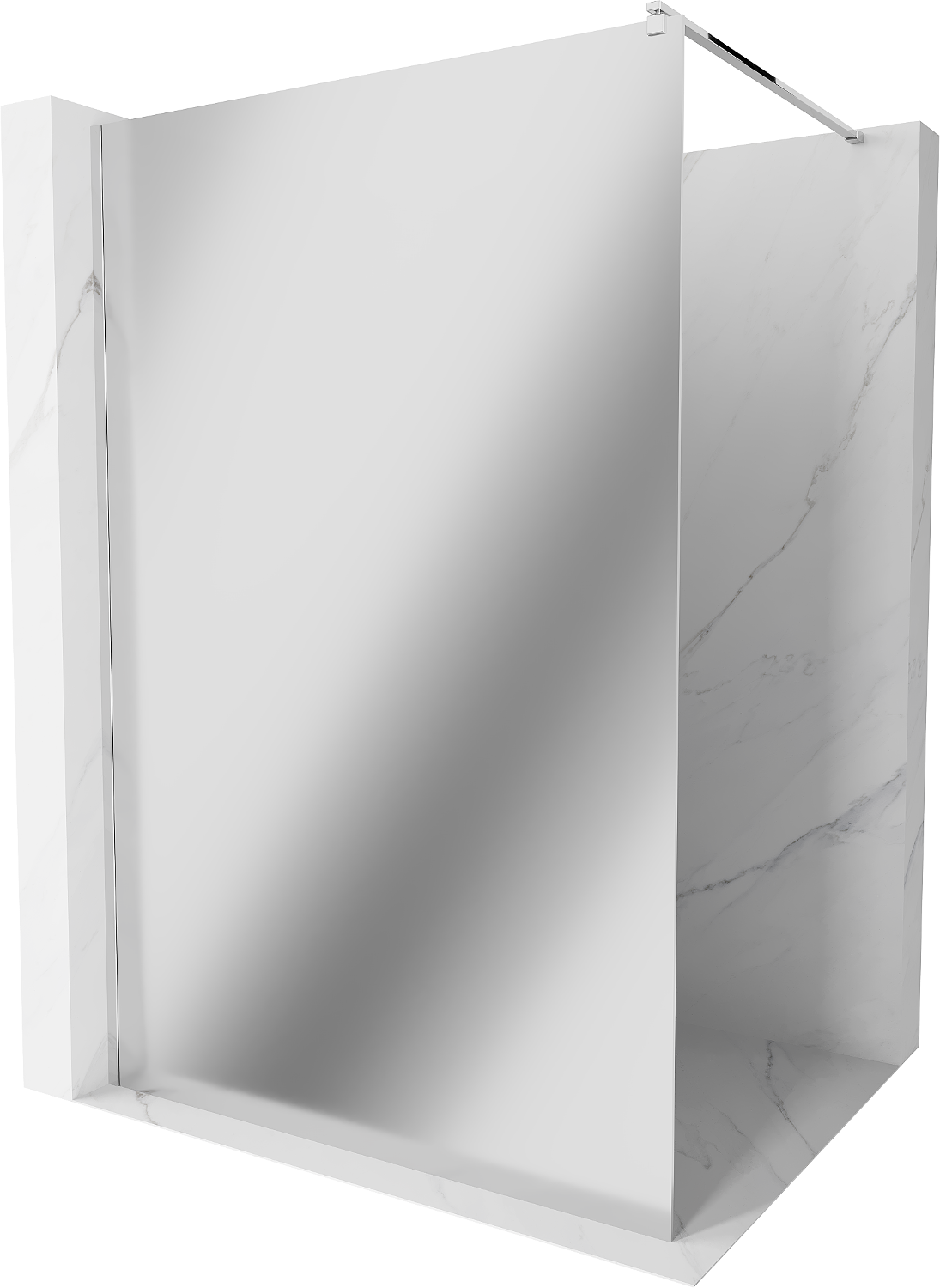 Mexen Kioto ścianka prysznicowa Walk-in 110 x 200 cm, lustro 8 mm, chrom - 800-110-101-01-50