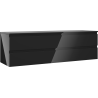 Mexen Orio 160 cm Badezimmer-Unterschrank mit Arbeitsplatte, 2 Schubladen, schwarz glänzend - 91A10-16047-2-BFFC70