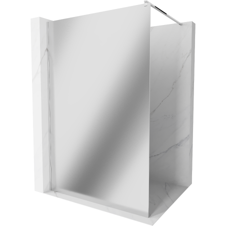 Mexen Kioto Duschwand Walk-in 120 x 200 cm, Spiegel 8 mm, Chrom - 800-120-101-01-50