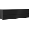 Mexen Orio Badezimmerunterschrank 160 cm mit Arbeitsplatte, 2 Schubladen, schwarz matt - 91A10-16047-2-BFFC71