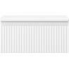 Mexen Rivel Badezimmerschrank 50 cm mit Arbeitsplatte, 1 Schublade, gerillt, weiß matt - 91A20-05023-1-BFC01