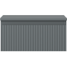 Mexen Rivel Badezimmer-Unterschrank 50 cm mit Arbeitsplatte, 1 Schublade, geriffelt, Graphit matt - 91A20-05023-1-BFC66