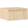 Mexen Rivel badkamerkast onder wastafel 50 cm met blad, 1 lade, gegroefd, eiken - 91A20-05023-1-BFC81