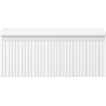 Mexen Rivel bathroom cabinet under basin 60 cm with countertop, 1 drawer, grooved, white matte - 91A20-06023-1-BFC01