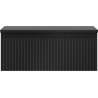 Mexen Rivel Badschrank für Waschbecken 60 cm mit Arbeitsplatte, 1 Schublade, geriffelt, schwarz matt - 91A20-06023-1-BFC71