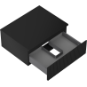 Mexen Rivel Badschrank für Waschbecken 60 cm mit Arbeitsplatte, 1 Schublade, geriffelt, schwarz matt - 91A20-06023-1-BFC71