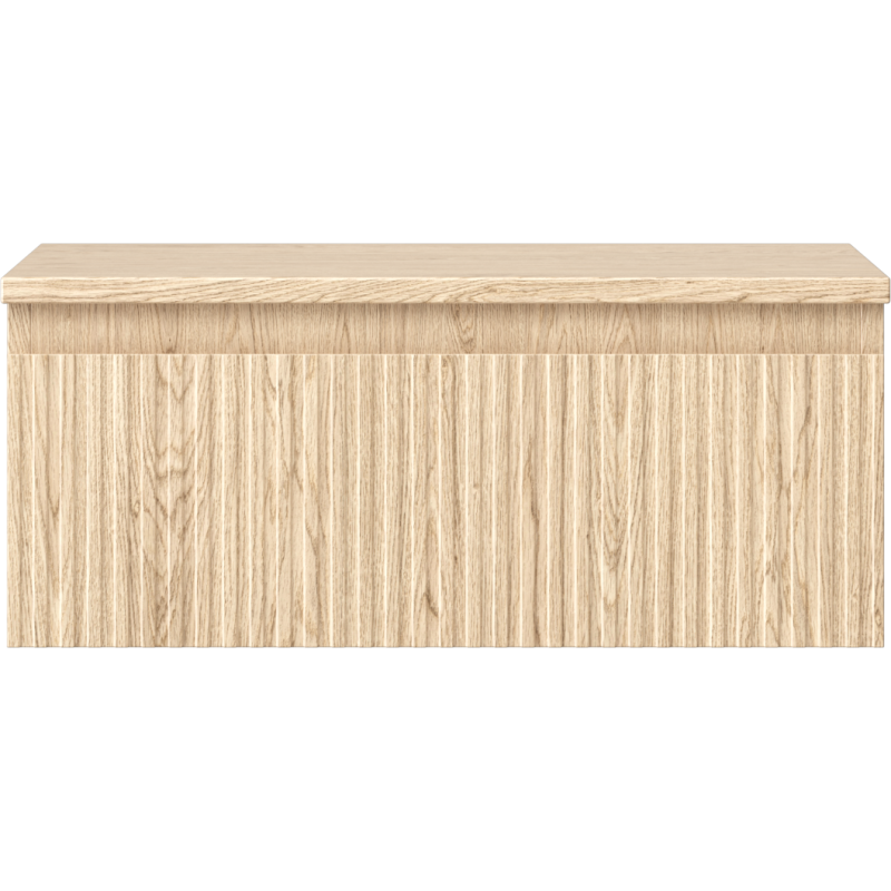 Mexen Rivel mobile da bagno sottolavabo 60 cm con piano, 1 cassetto, scanalato, rovere - 91A20-06023-1-BFC81