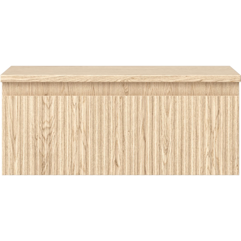 Mexen Rivel mueble de baño de 60 cm con encimera, 1 cajón, ranurado, roble - 91A20-06023-1-BFC81