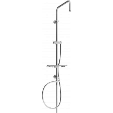 Mexen T shower column, gun gray brushed - 7939399-66