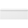 Mexen Rivel vannas istabas izlietnes skapis 70 cm ar virsmu, 1 atvilktne, rievots, balts mats - 91A20-07023-1-BFC01