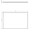 Mexen Rivel Badezimmer Unterschrank 70 cm mit Arbeitsplatte, 1 Schublade, gerillt, weiß matt - 91A20-07023-1-BFC01