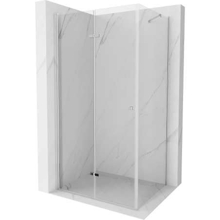 Mexen Lima kokkupandav dušinurk 105 x 90 cm, läbipaistev, kroom - 856-105-090-01-00