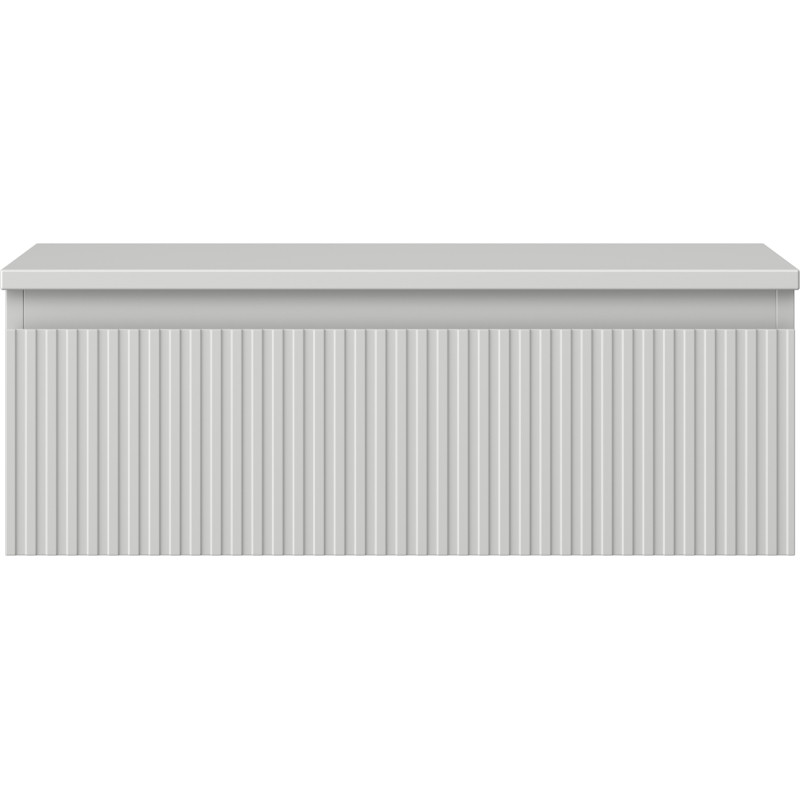 Mexen Rivel vannitoakapp valamualune 70 cm koos tööpinnaga, 1 sahtel, rihveldatud, hall matt - 91A20-07023-1-BFC62