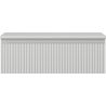 Mexen Rivel Badunterschrank 70 cm mit Arbeitsplatte, 1 Schublade, geriffelt, grau matt - 91A20-07023-1-BFC62