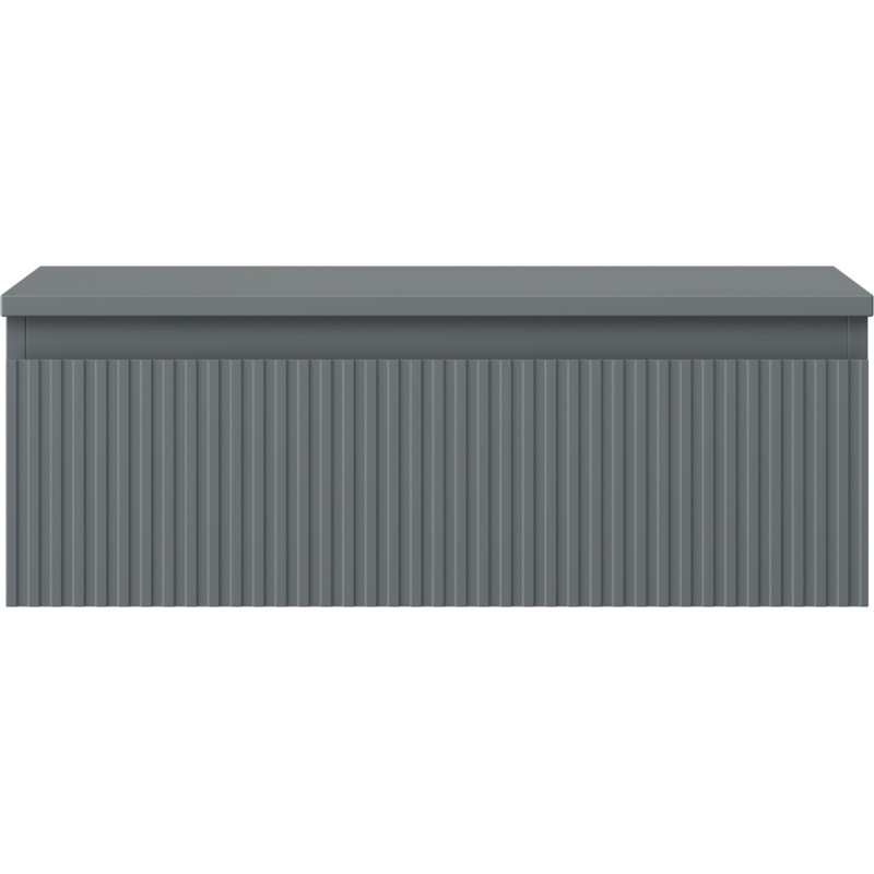 Mexen Rivel armario de baño para lavabo de 70 cm con encimera, 1 cajón, acanalado, grafito mate - 91A20-07023-1-BFC66