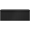 Mexen Rivel 70 cm Badezimmerschrank mit Waschbeckenplatte, 1 Schublade, gerillt, schwarz matt - 91A20-07023-1-BFC71