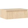 Mexen Rivel badkamerkastje onder de wastafel 70 cm met blad, 1 lade, gegroefd, eik - 91A20-07023-1-BFC81