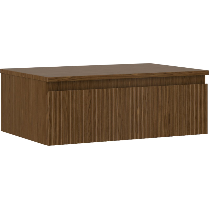 Mexen Rivel vannitoa kraanikausi aluskapp 70 cm lauaplaadiga, 1 sahtel, sooniline, pähkel - 91A20-07023-1-BFC86