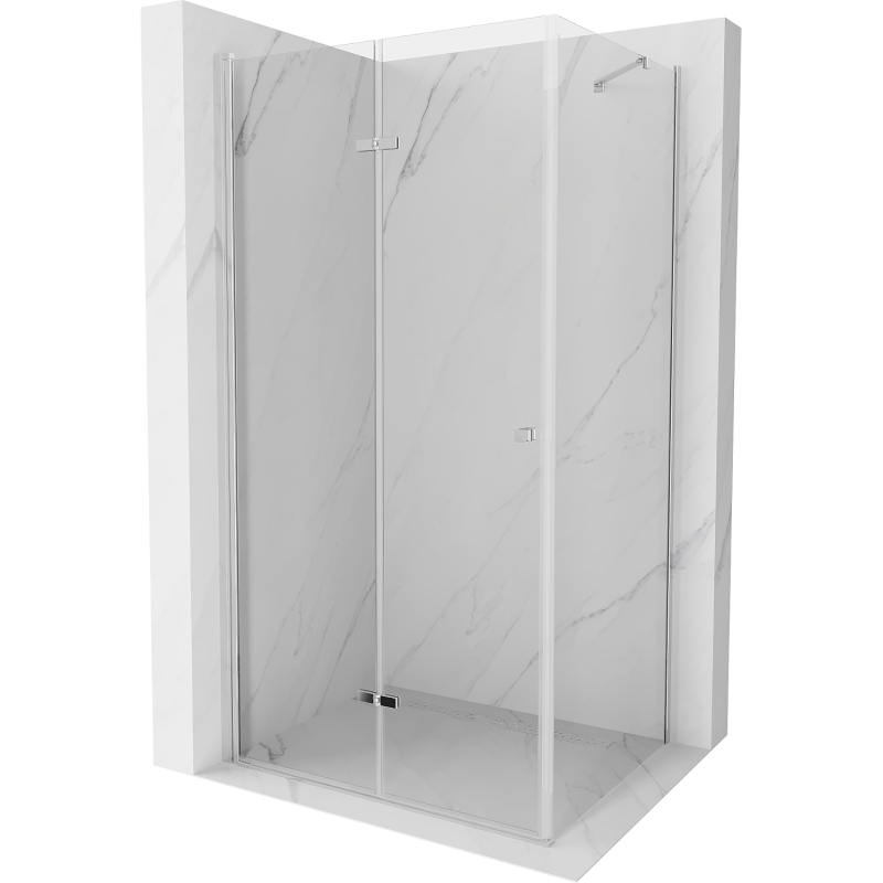 Mexen Lima cabine de douche pliante 110 x 90 cm, transparent, chrome - 856-110-090-01-00