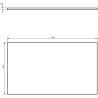 Mexen Rivel Badezimmerschrank Unterschrank 80 cm mit Arbeitsplatte, 1 Schublade, gerillt, grau matt - 91A20-08023-1-BFC62