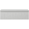 Mexen Rivel Badezimmerschrank Unterschrank 80 cm mit Arbeitsplatte, 1 Schublade, gerillt, grau matt - 91A20-08023-1-BFC62