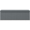 Mexen Rivel badkamerkast onder wastafel 80 cm met blad, 1 lade, gegroefd, grafiet mat - 91A20-08023-1-BFC66