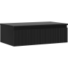 Mexen Rivel Waschtischunterschrank 80 cm mit Arbeitsplatte, 1 Schublade, geriffelt, schwarz matt - 91A20-08023-1-BFC71