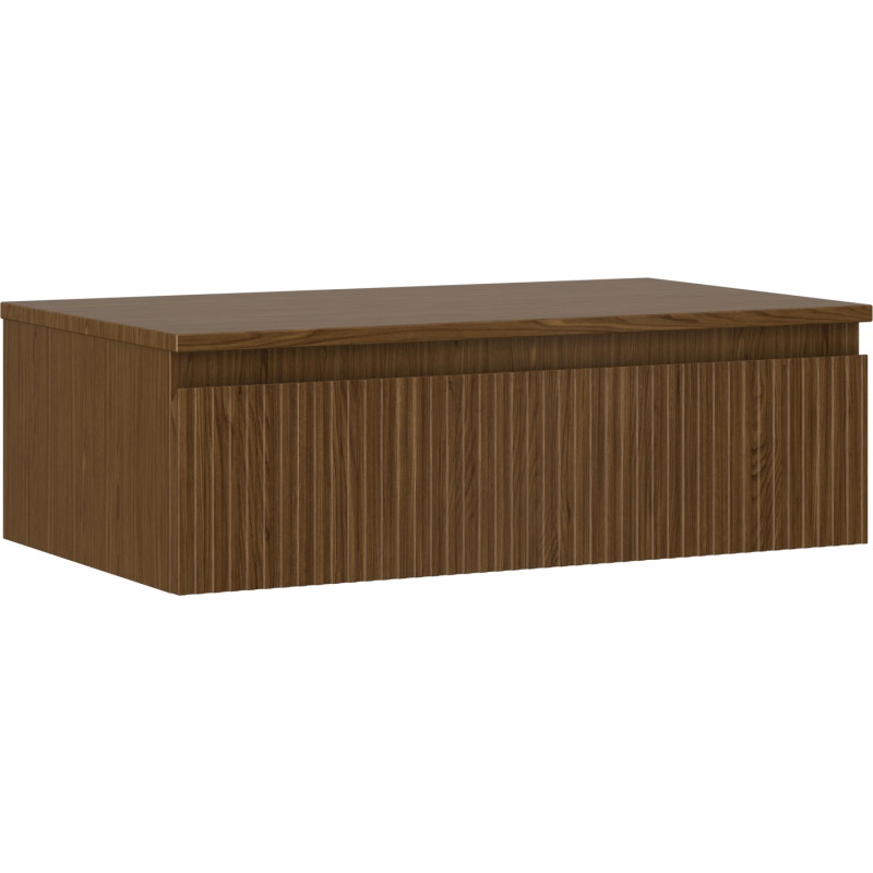 Mexen Rivel vannitoakapp tööpinnaga 80 cm, 1 sahtel, sooniline, pähkel - 91A20-08023-1-BFC86