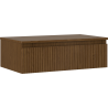 Mexen Rivel meuble sous-lavabo de 80 cm avec plateau, 1 tiroir, rainuré, noyer - 91A20-08023-1-BFC86