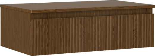 Mexen Rivel mueble de baño de 80 cm con encimera, 1 cajón, ranurado, nogal - 91A20-08023-1-BFC86