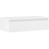 Mexen Rivel meuble de salle de bain sous-lavabo 90 cm avec plateau, 1 tiroir, rainuré, blanc mat - 91A20-09023-1-BFC01