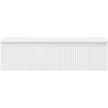 Mexen Rivel Badezimmer-Unterschrank 90 cm mit Arbeitsplatte, 1 Schublade, gerillt, weiß matt - 91A20-09023-1-BFC01