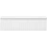 Mexen Rivel badkamermeubel onder wastafel 90 cm met blad, 1 lade, geribbeld, wit mat - 91A20-09023-1-BFC01